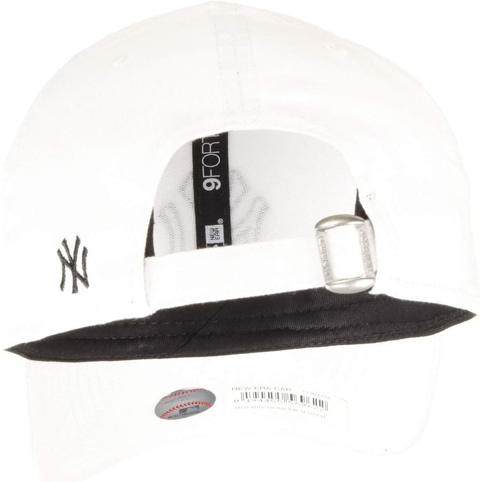 Кепка New Era MLB 9Forty з регульованим розміром, бейсболка з логотипом NY/LA, однорідний розмір, Нью-Йорк Янкиз - Біло-Чорна