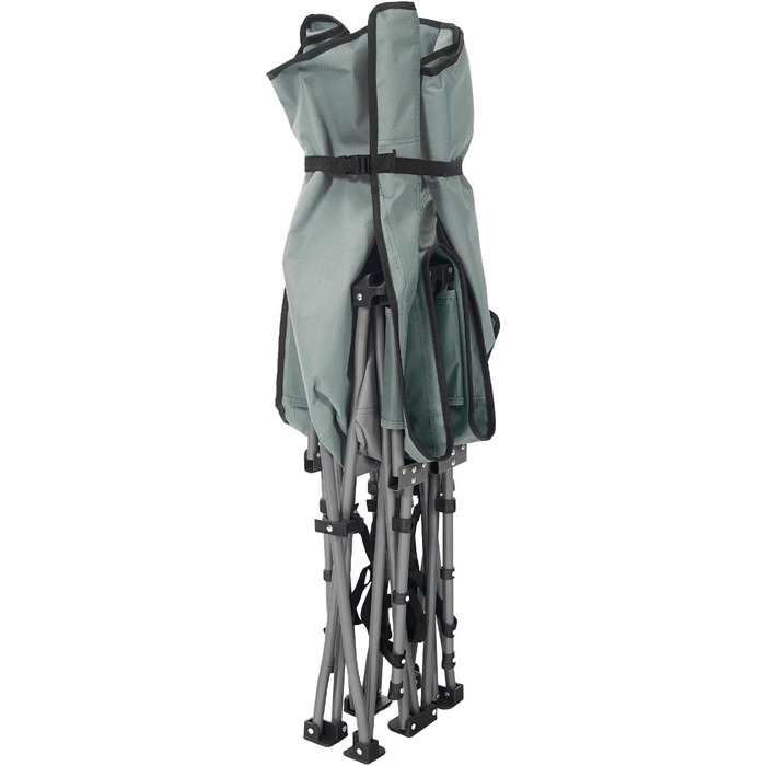 Розкладне ліжко-диван 24MOVE® для кемпінгу та відпочинку на природі, сіре, 190 x 67 x 34 см, до 150 кг