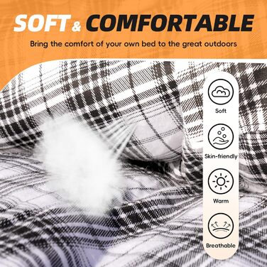 Сплячі мішки MEREZA XL для чоловіків та жінок. Великі, широкі, для кемпінгу. Теплі, з компресійним мішком, для холодної та теплої погоди (Aegean Blue)