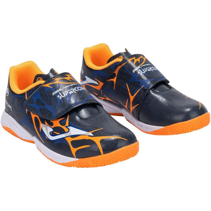 Дитячі футбольні бутси Joma Super Copa Jr. 34 EU - Синьо-помаранчеві залаті черевики Oxford