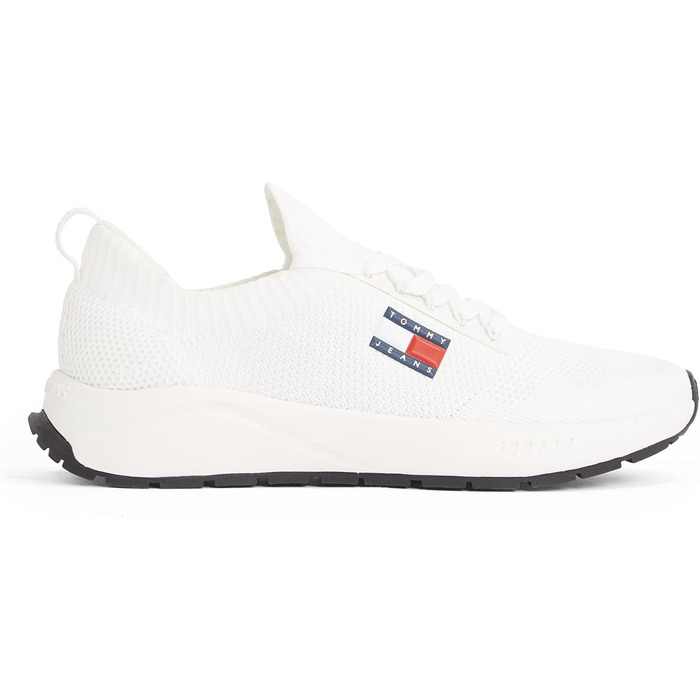 Футболка Tommy Jeans Runner Knitted Em0em01555 (40 EU, Білий/Бежевий)