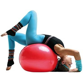 Фітнес-м'яч Sveltus 65 см (зелений/червоний) з коробкою