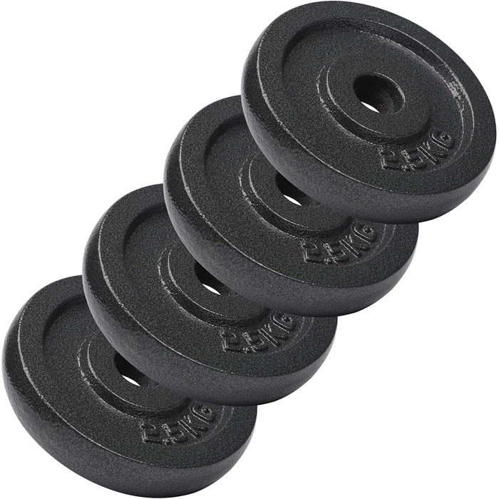 Диск для гантелі DoYourFitness 2,5 кг, чавунний, отвір 28/29 мм, сірий