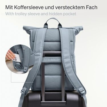 Рюкзак GOT BAG Rolltop Easy з океанічного пластику, водостійкий, для ноутбука 16”, 31 л