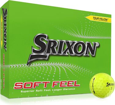 Гольф-м'ячі Srixon Soft Feel 13 для дорослих, низька компресія, коротка дистанція, 12 шт., подарунок та аксесуари для гольфу
