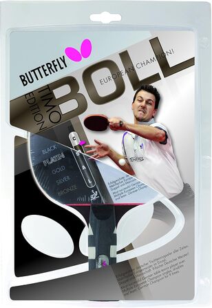 Професійна ракетка для настільного тенісу Butterfly Timo Boll Platin 85025, ITTF сертифікат, анатомічна ручка