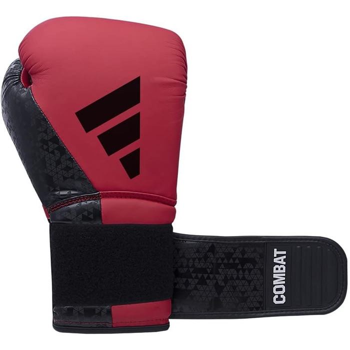 Боксерські рукавички adidas Combat 50, 12 унцій, червоно-чорні