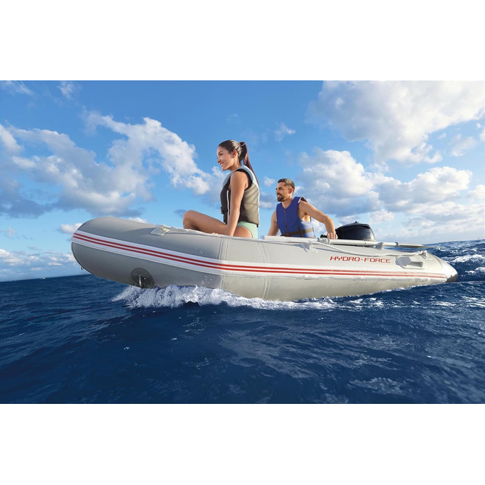 Надувний човен Bestway Hydro-Force Caspian Pro 280x152x42 см для 3 дорослих і 1 дитини, комплект для спорту
