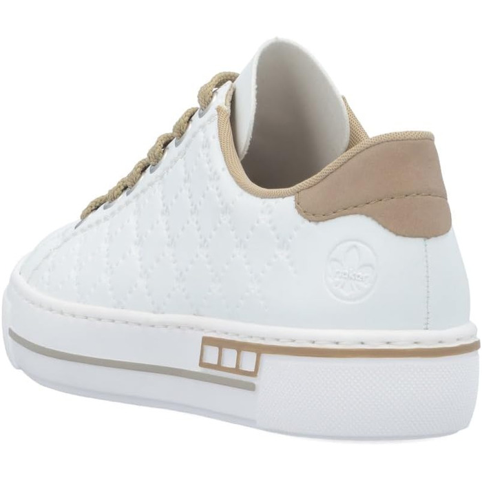 Кросівки жіночі Rieker L88W2 білі, низькі, 39 EU - зручне взуття для міста