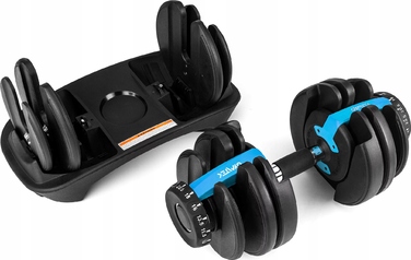 Регульовані гумовані гантелі Gymtek 1 x 24 кг