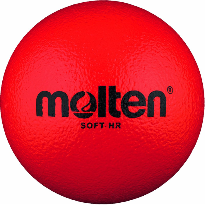 М'яч для софтболу та гандболу Molten Soft-HR, червоний, Ø160 мм