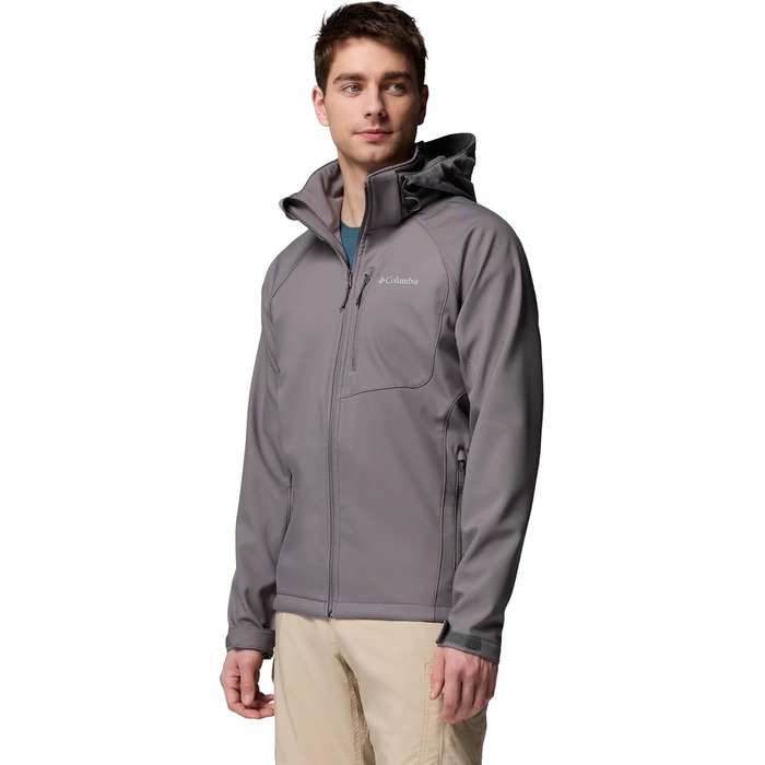 Чоловіча софтшелл куртка Columbia Cascade Ridge III, колір City Grey, розмір XL
