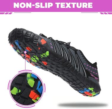 Зручні шкарпетки для плавання та відпочинку Ziitop: чоловічі та жіночі, швидко сохнуть, з дренажними отворами. Ідеальні для пляжу, басейну, каякінгу, фітнесу, трейлраннінгу та хайкінгу. Розміри 35-46 (37 EU), сірі