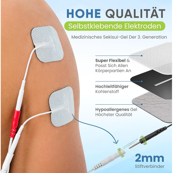 Premier Plus TENS & EMS комбінований пристрій: 8 ручних та 24 фіксовані програми для тренування м'язів, нервової та больової терапії