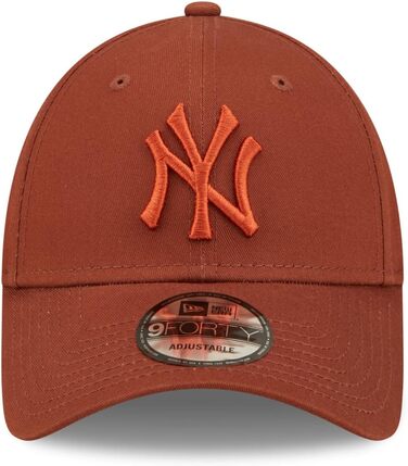 Кепка New Era 9Forty Essential Yankees з металевою застібкою, бейсболка з вигнутим козирком, MLB, Нью-Йорк Янкиз, універсальний розмір, колір: Rust
