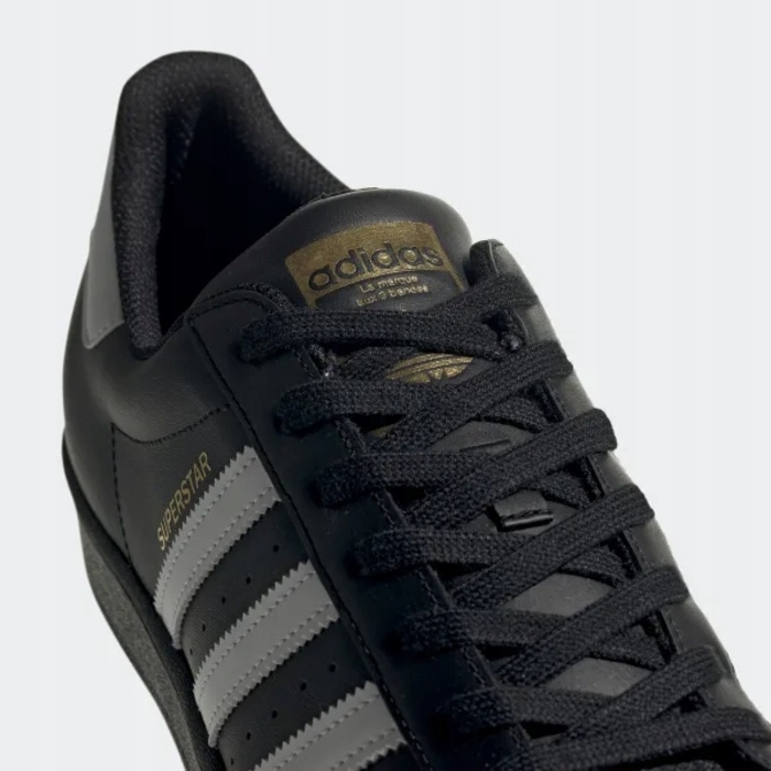 Кросівки adidas EG4959 чорні, розмір 40, екошкіра, з трьома смужками