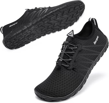 Водні черевики Raqua для плавання та відпочинку на пляжі (унісекс, чорний)