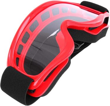 Шолом Samger DOT для дітей та підлітків, Motocross, Off Road, Dirt Bike, ATV, мотоциклетний, комплект з рукавичками та окулярами (L, Червоний)