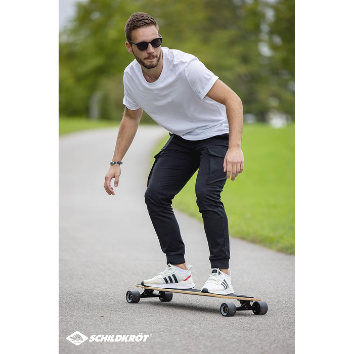 Лонгборд Schildkröt Freeride 41, 9-шарова кленова дека, повний комплект з кріпленням Drop Through, підшипники ABEC-11, різнокольоровий