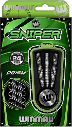 Професійний дартс-набір WINMAU Sniper 24 г, вольфрам, з крилами та стрижнями