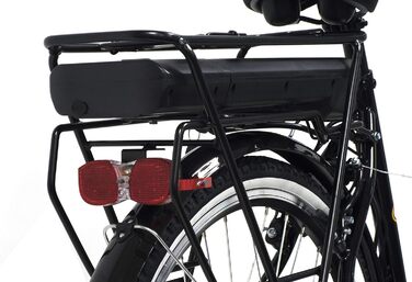 Електровелосипед Denver Discovery E4000, міський, 26 дюймів, Shimano 6 швидкостей, для жінок, чорний