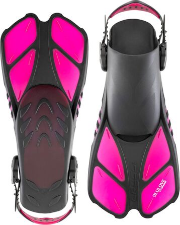 Комплект маски та трубки Cressi Bonete Pro Dry S/M рожевий прозорий - для фрідайвінгу та снорклінгу