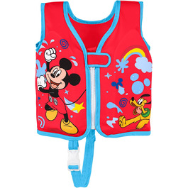 Дитячий жилет для плавання Bestway Swim Safe ABC Disney Junior Mickey & Friends, рівень B, 1-3 роки, червоний