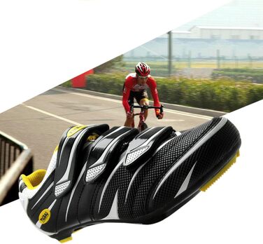 Велосипедні кросівки Msport для чоловіків та жінок – дихаючі велотуфлі, сумісні з Peloton, SPD, SPD-SL та Look Delta педальними системами, 38 EU, білі