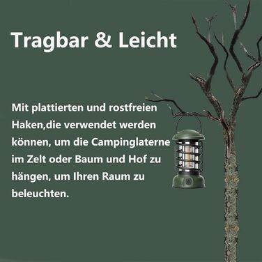 LED кемпінговий ліхтар, висвітлення для кемпінгу, водонепроникний IPX4, регулювання яскравості, 3 режими, для кемпінгу, саду, походів, надзвичайних ситуацій (L803SR)