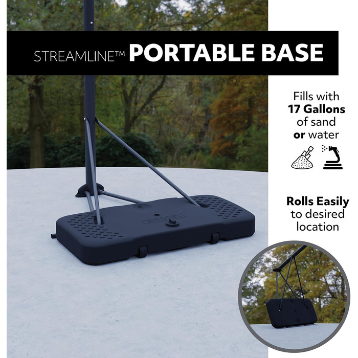 Баскетбольне кільце Lifetime Buzzer Beater мобільне, кольорове, M (17046)