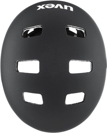 Дитячий велосипедний шолом Uvex Kid 3 CC, чорний матовий, розмір 55-58 см, міцний корпус, регульований, вентиляція