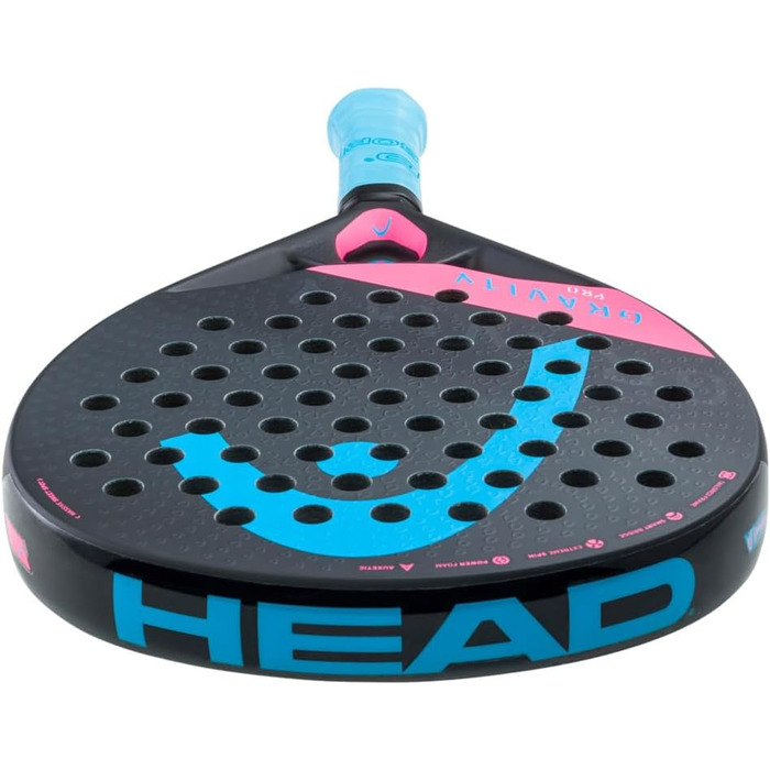 Падельна ракетка HEAD GRAVITY PRO 2022, чорна, універсальний розмір