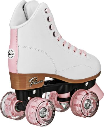 Дитячі роликові ковзани Pacer Comet Hightop зі світлими колесами (срібні, розмір Youth 3)