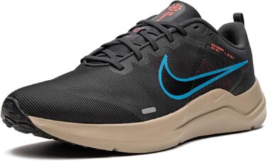Чоловічі кросівки Nike Downshifter 12 (темно-сірий/хакі/червоний/синій), розмір 42 EU