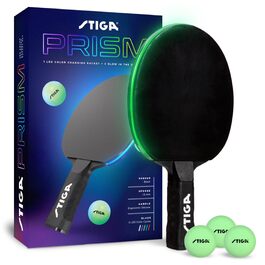 Ракетка для настільного тенісу STIGA Prism LED з 5 кольорами підсвітки та 3 світними м'ячами