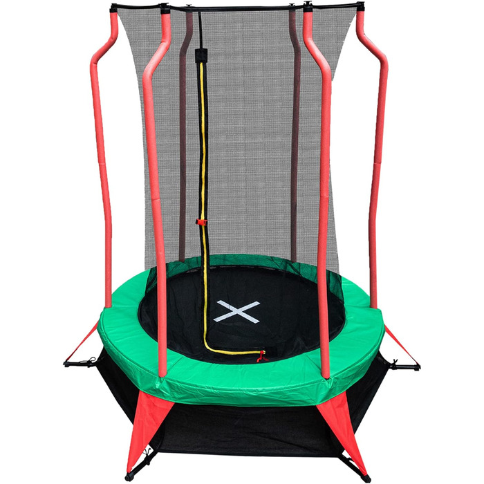 Батут Ultrasport Uni-Jump для дітей: Ø 140/183/244/305/366/460 см, до 150 кг, комплект з сіткою, захистом та монтажним набором