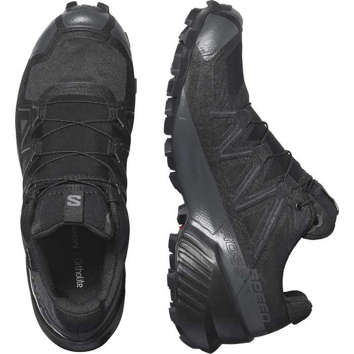 Жіночі трейлранні кросівки Salomon Speedcross Gore-Tex, Black Black Quiet Shade (38 2/3 EU)