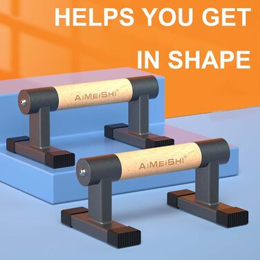 Паралелетки для віджимань з неслизькими ручками, бруси для стійки на руках, обладнання для калістеніки для силових тренувань та калістеніки (Indoor/Outdoor)