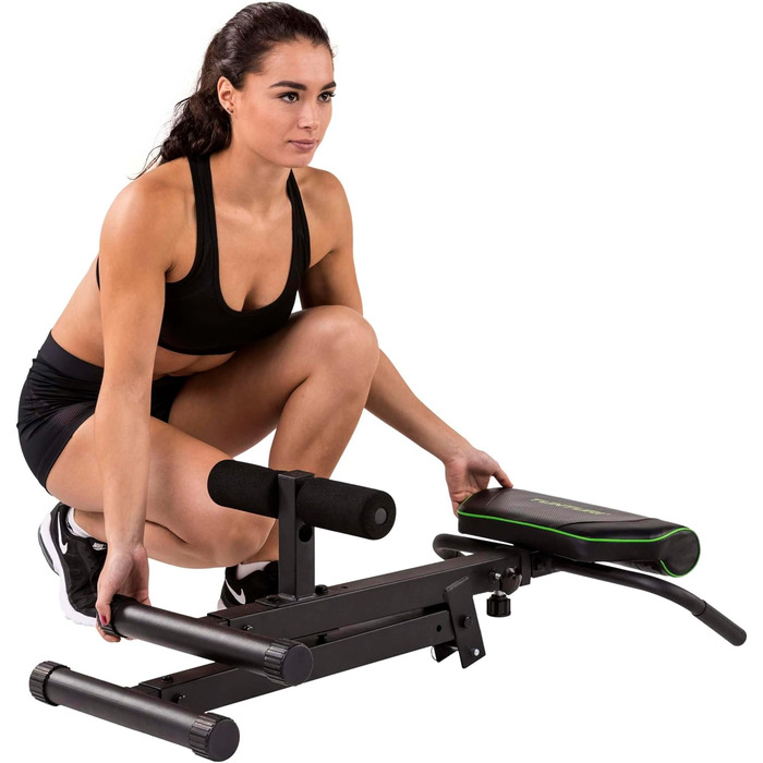 Тренажер для спини Tunturi CT40, гіперекстензія, регульований римський стілець на 7 положень, складаний